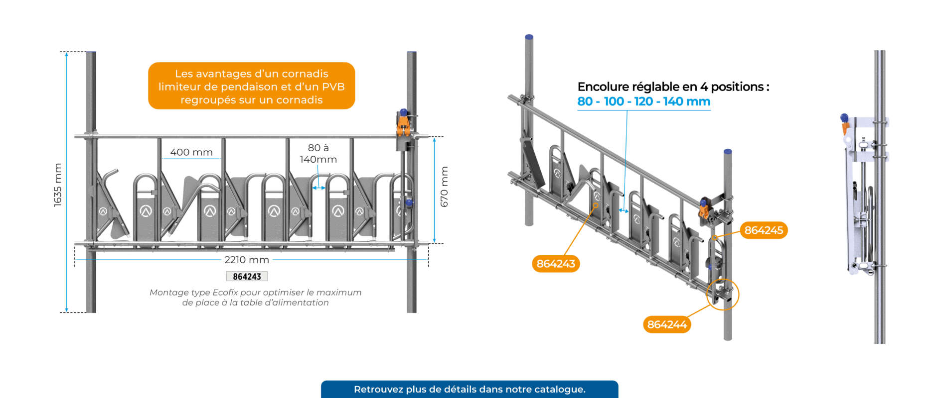 Cornadis Ovins limiteur de pendaison